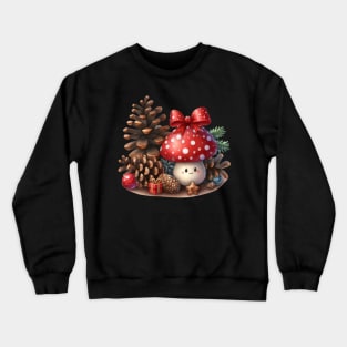 Little Cuties - Christmas Mushroom Crewneck Sweatshirt